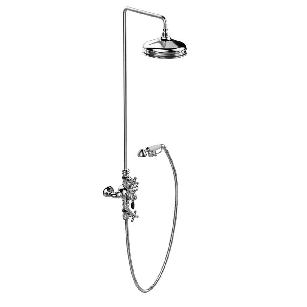 Inverseur de douche salle de bain chrome - Stellameubles